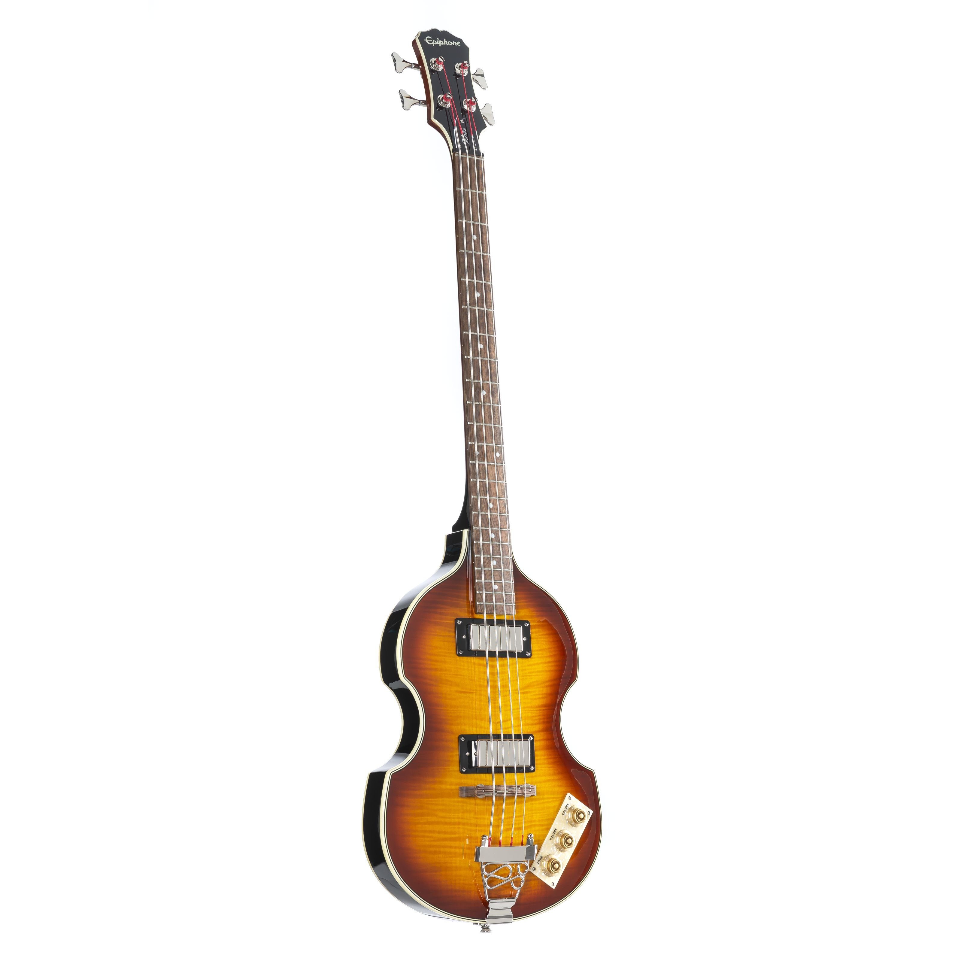 Epiphone Halbakustik-Bass, Viola Bass Vintage Sunburst - Rechtshänder Halbakustik-Bass