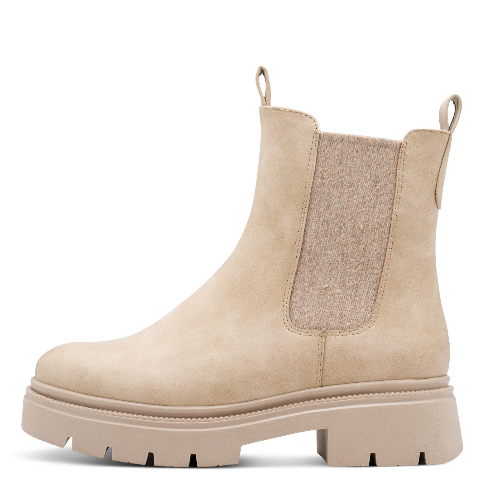 MARCO TOZZI Chelseaboots, Blockabsatz, Stiefelette, Herbstboots, Stretchein günstig online kaufen