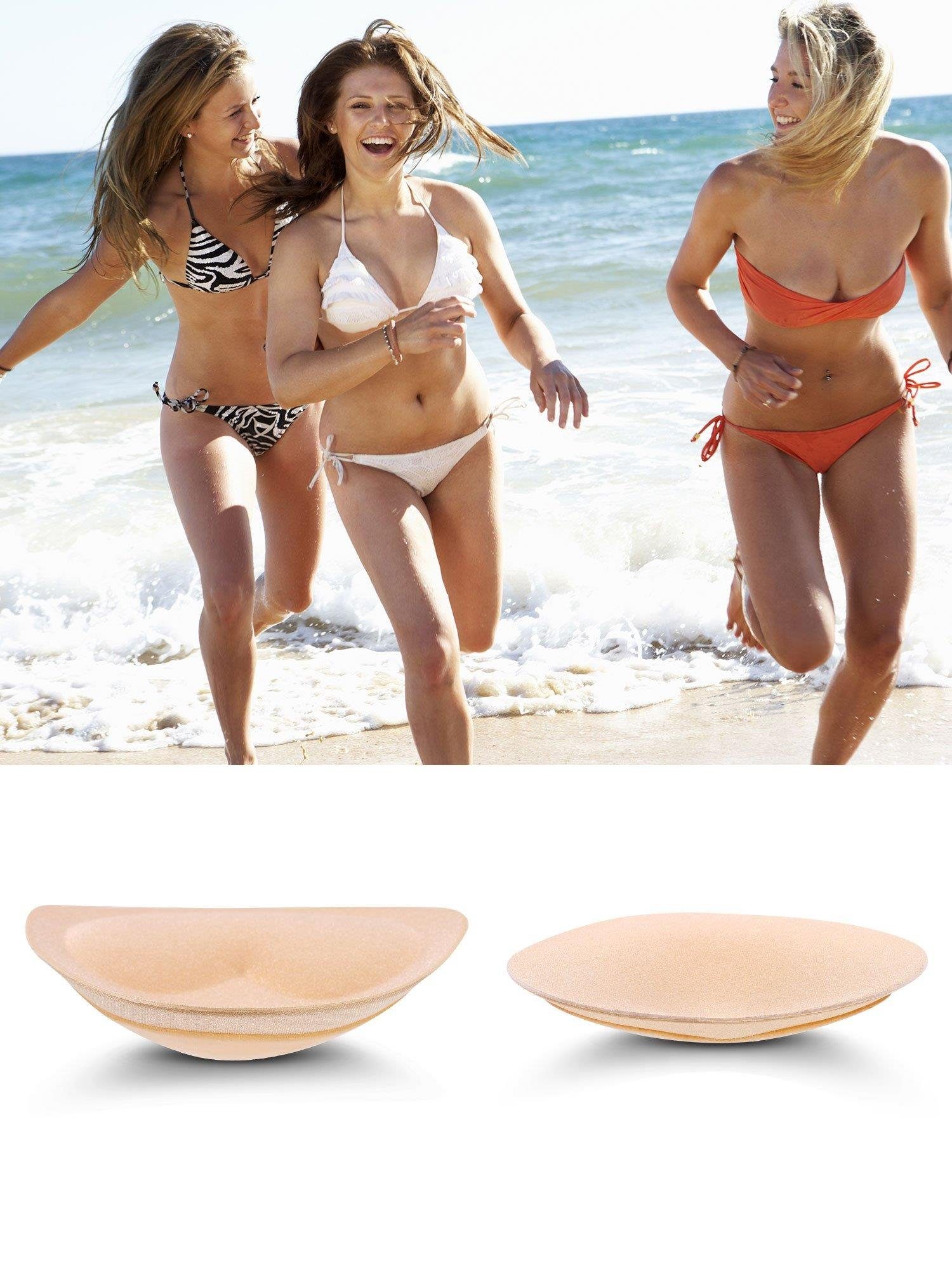 Bikini-2-Formen selbstklebende Haiaveng BH-Einlagen Paar 4 BH-Pads,ür