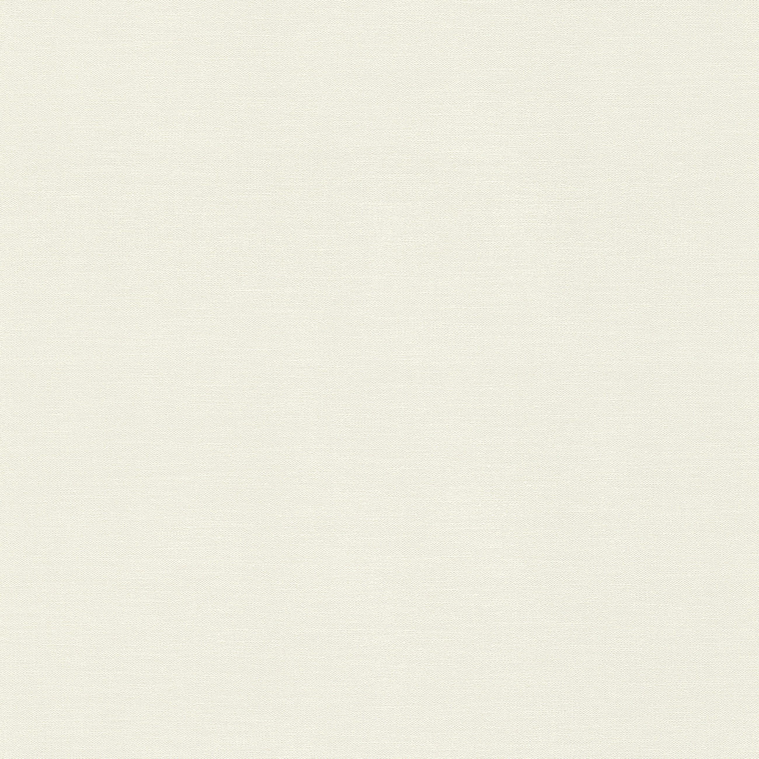 Rasch Vliestapete Textiloptik - Vinyltapete Uni Weiß Creme, Stoffoptik, (1 Rolle, 1 St., Kollektion 'Beachhouse' - 10,05 m x 0,53 m), gute Lichtbeständigkeit, feucht abwischbar, restlos abziehbar