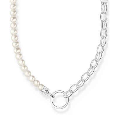 THOMAS SABO Collier für Charms Silber und Weiße Perlen