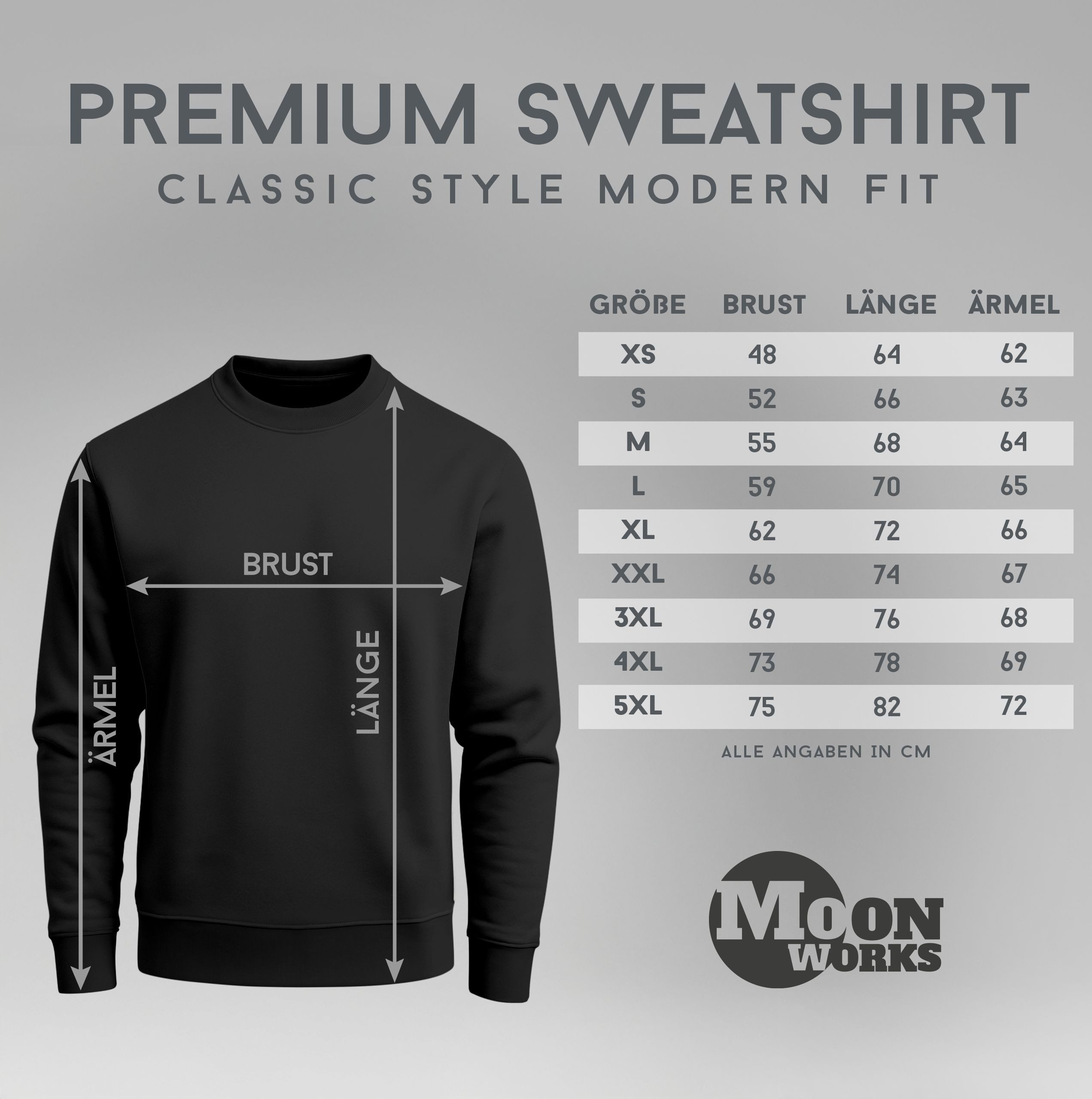 MoonWorks Sweatshirt Sweatshirt Herren Weihnachtspullover Weihnachtssweatshirt Biber Bier