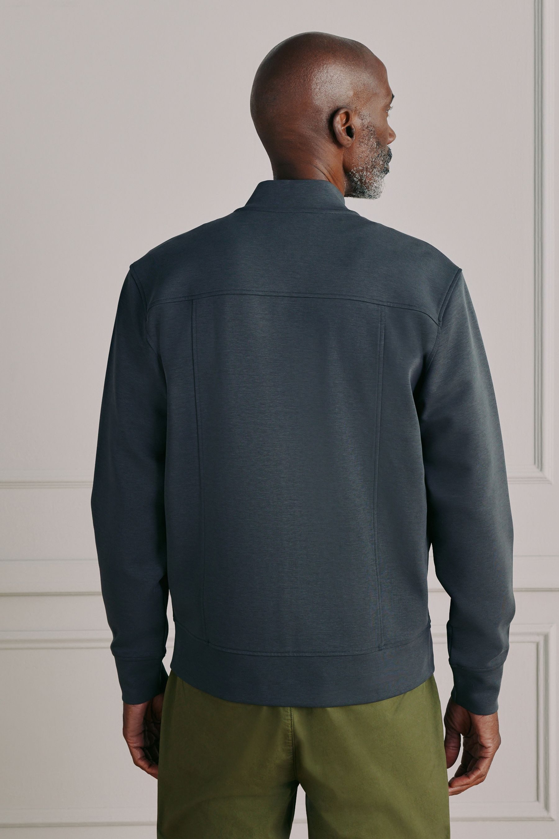 Next Bomberjacke Signature Jersey-Bomberjacke mit Viskose (1-St)