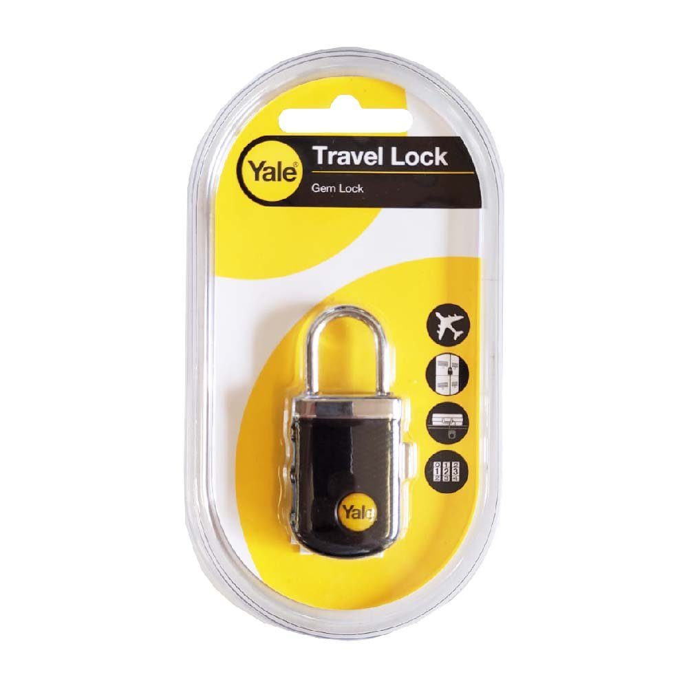 Yale Vorhängeschloss Travel Lock Koffer Schloss mit Zahlenschloss von Yale