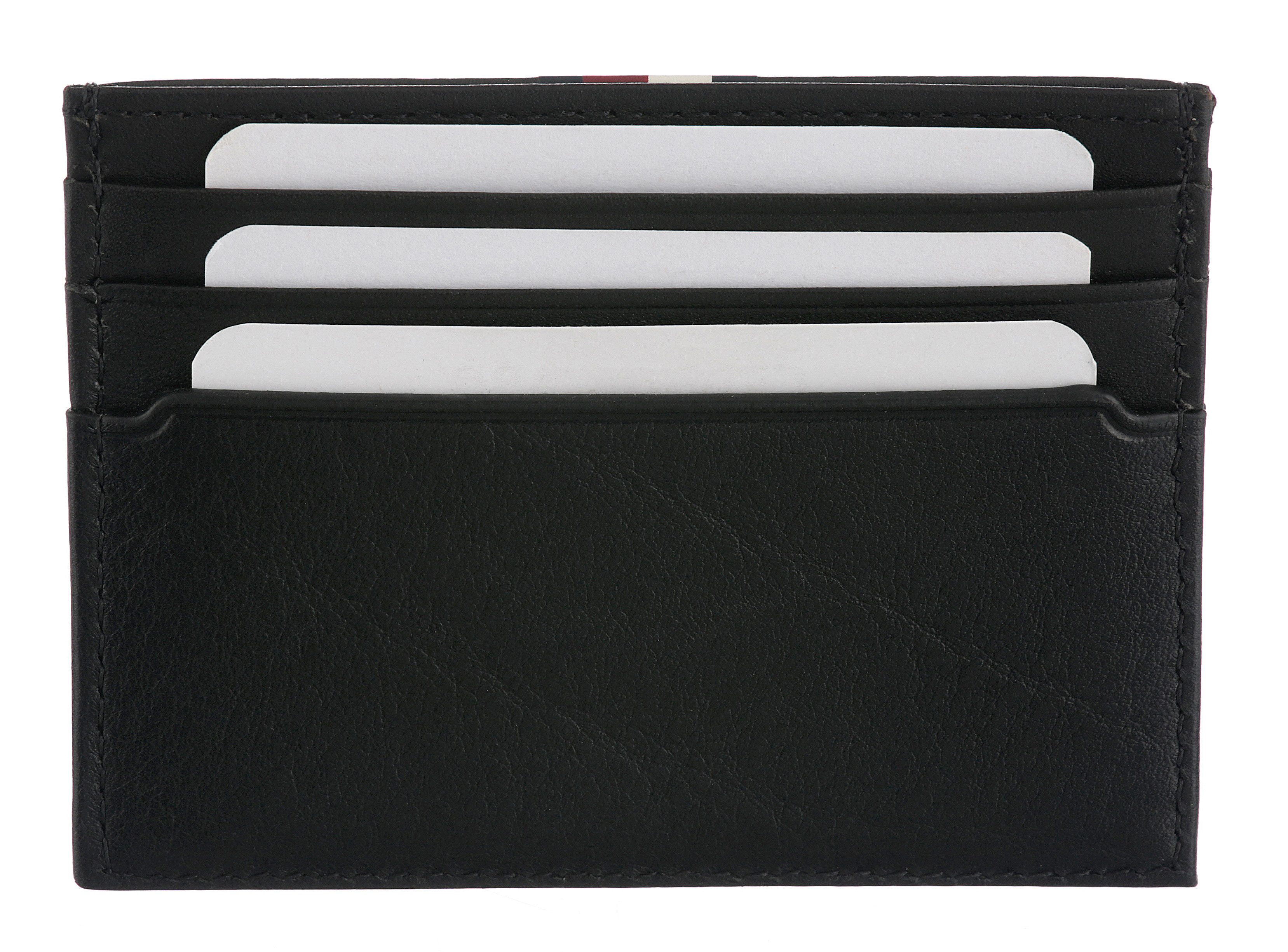 Tommy Hilfiger Kartenetui TH PREM LEA CC HOLDER, Unisex Geldbeutel, Portemonnaie mit Logo-Schriftzug