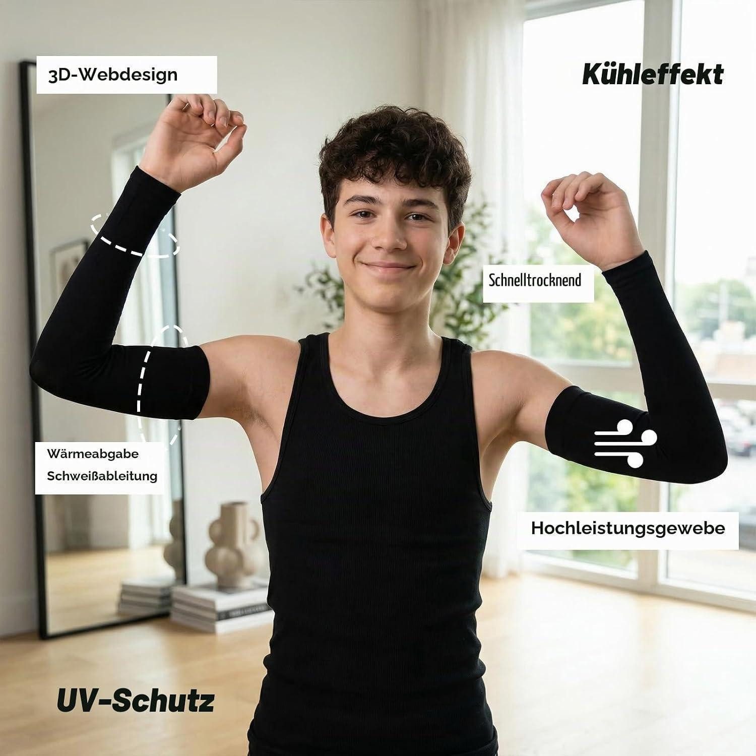 LuxusKollektion Armlinge UV Sonnenschutz Arm Sleeve UPF 50 Kühl