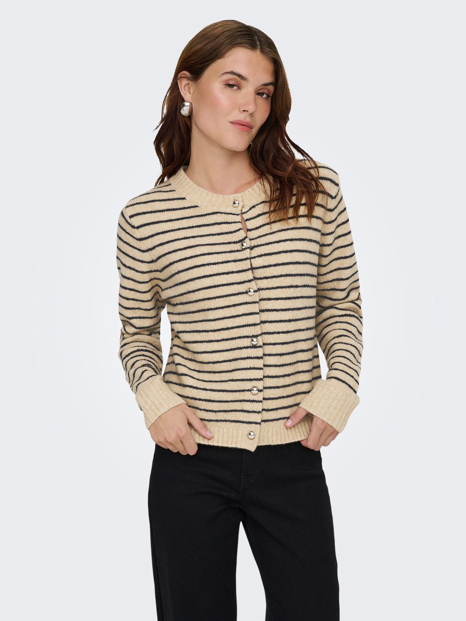 ONLY Strickjacke ONLCHESTER LIFE LS STRIPE CARDI CC KNT günstig online kaufen