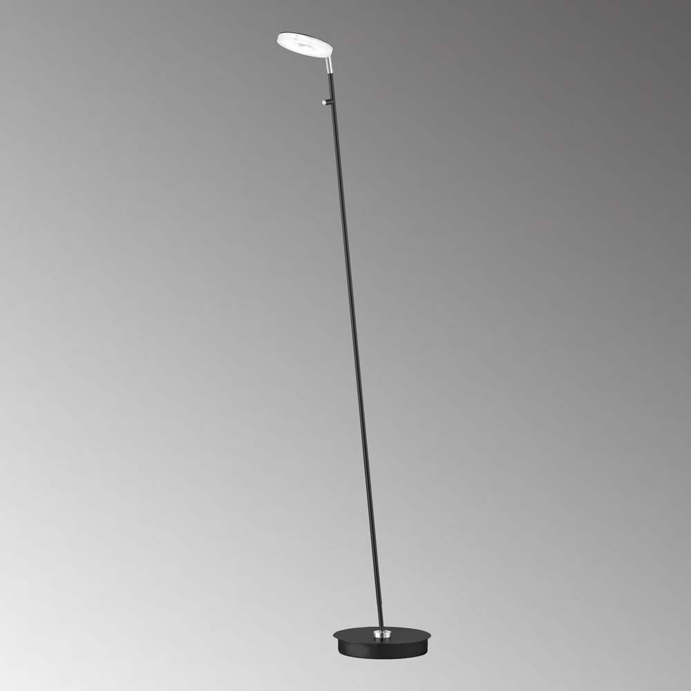 Standlampe Stehleuchte Schwarz Wohnzimmerlampe etc-shop 135 cm LED H Stehlampe, LED Dimmbar