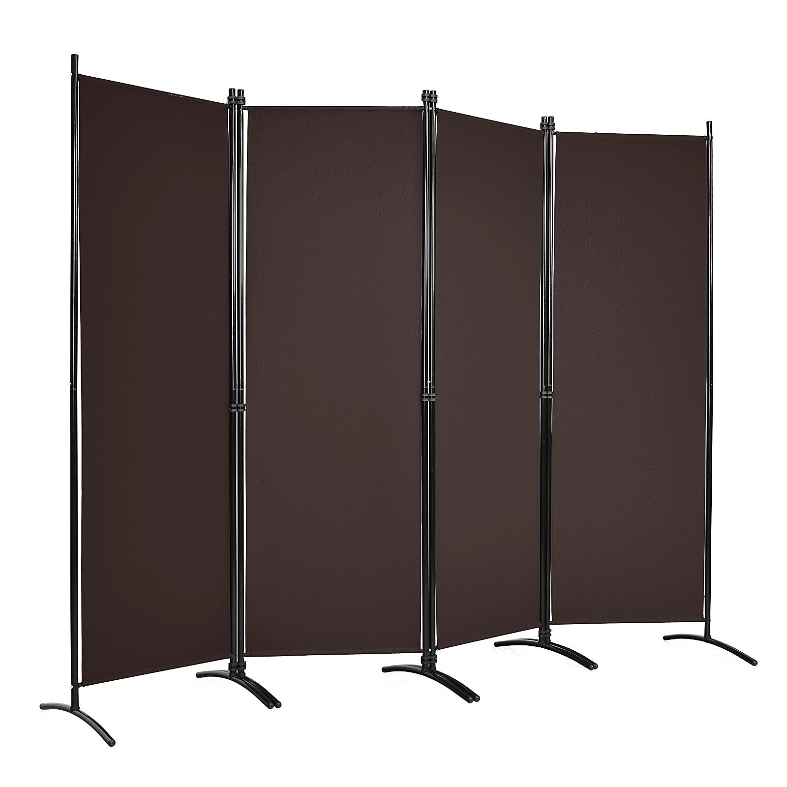 COSTWAY Paravent 4-teilig Raumteiler, Klappbar, Metallrahmen, günstig online kaufen