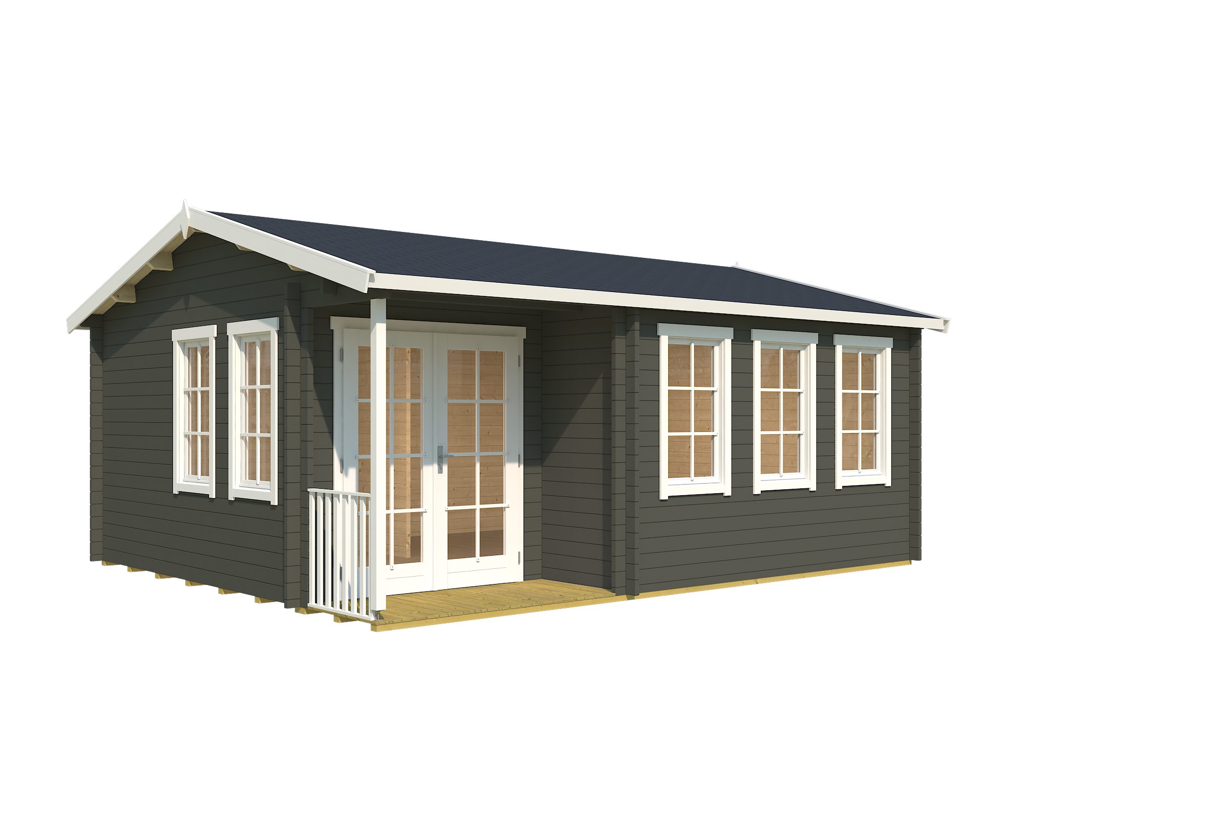 Nordic Holz Gartenhaus SRI LANKA SET, BxT: 600x521,8 cm