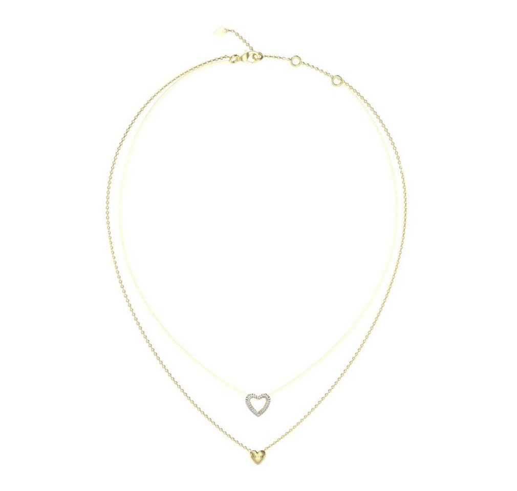 Guess Kette mit Anhänger Double gold-pl... Guess Kette mit Anhänger Double gold-pl...