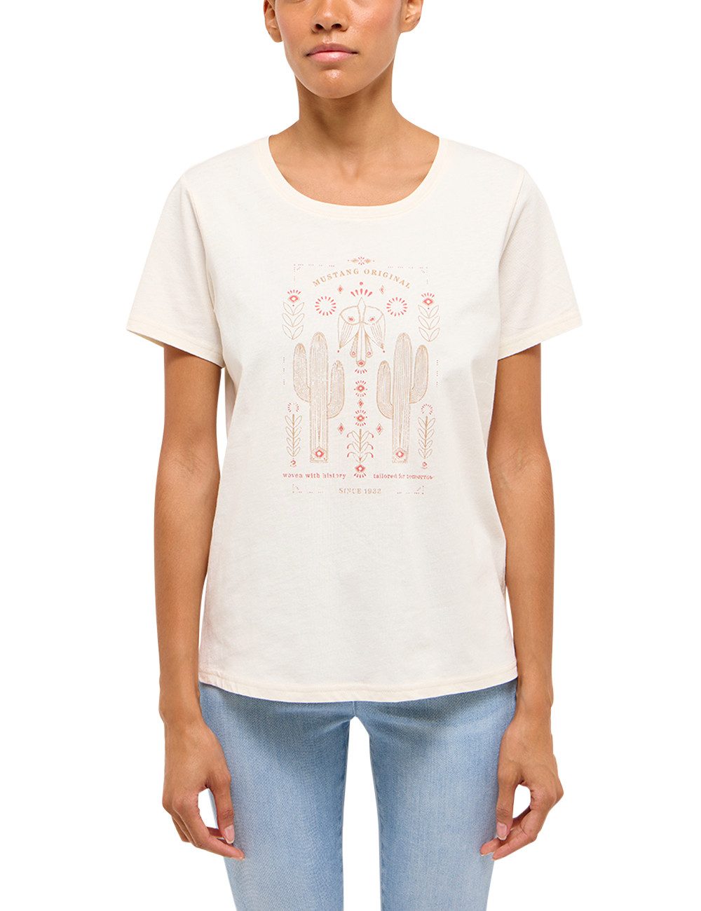 MUSTANG Kurzarmshirt Damen Style Alma