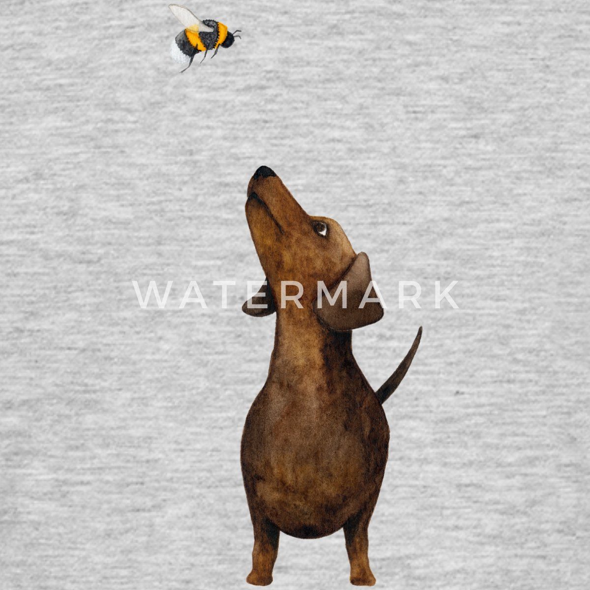 Spreadshirt T-Shirt Dackel mit Hummel Süßestes Dackel Geschenk Männer T-Shirt (1-tlg)