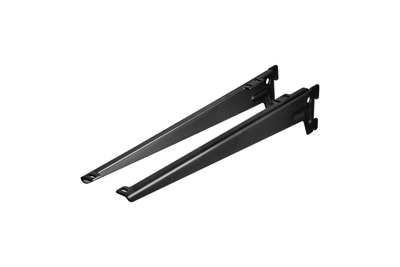 Dolle Winkelbeschlag Dolle Winkelträger 1-Reihig 38 cm schwarz Metall