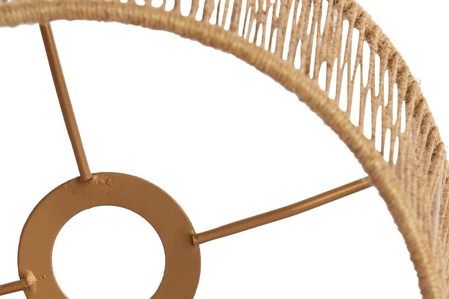 Light & Living Lampenschirm TOSSA, Braun, Jute Naturfaser, Ø 35 cm, Metallhalterung