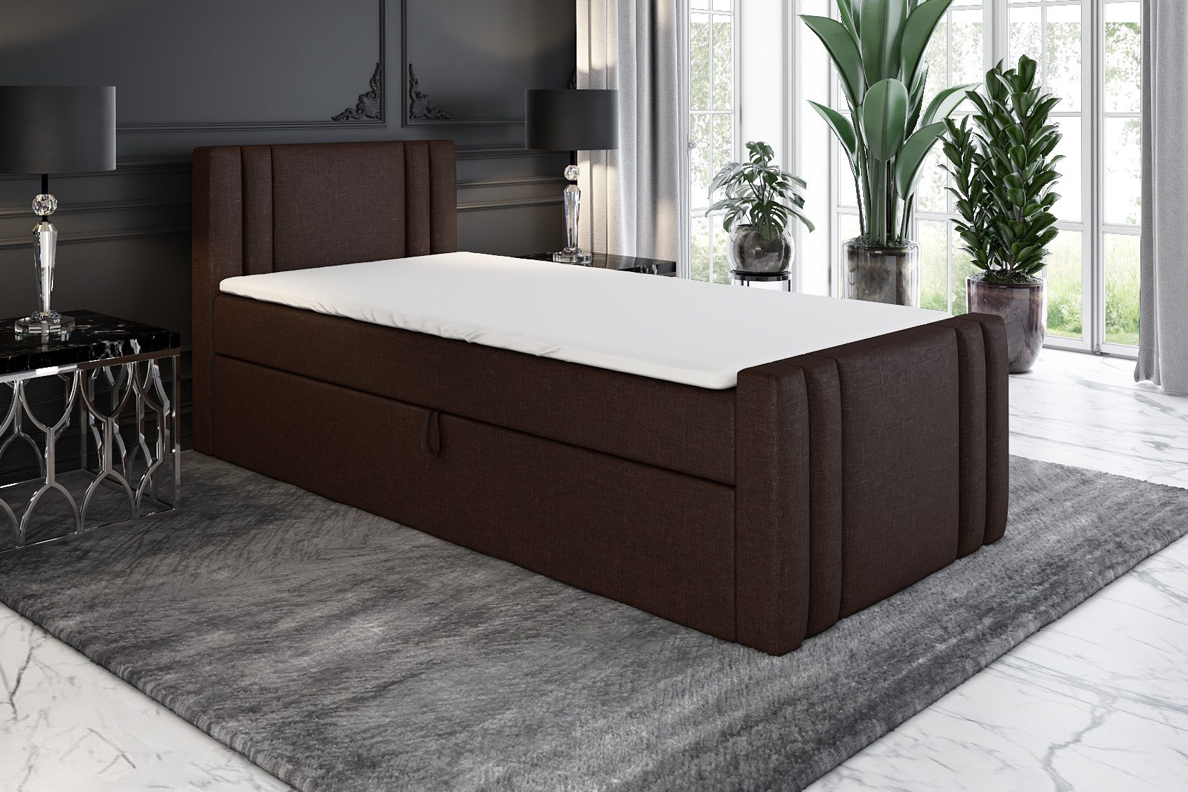 A&J MöbelLand GmbH Boxspringbett Einzelbett KLAUS günstig online kaufen