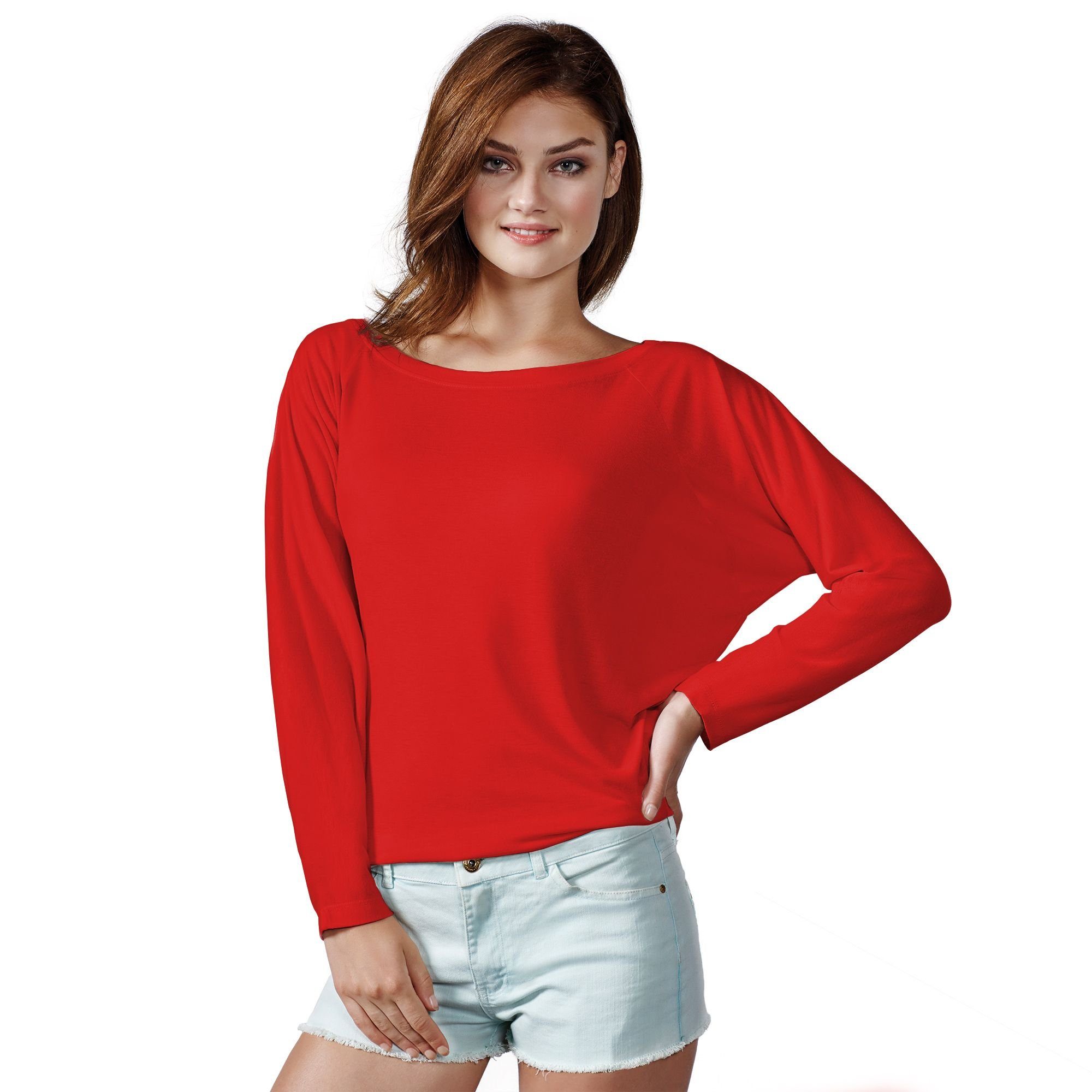 Neverless Print-Shirt »Neverless® Damen T-Shirt mit Fledermausärmeln  Oversized-Shirt einfarbig« mit Print online kaufen | OTTO