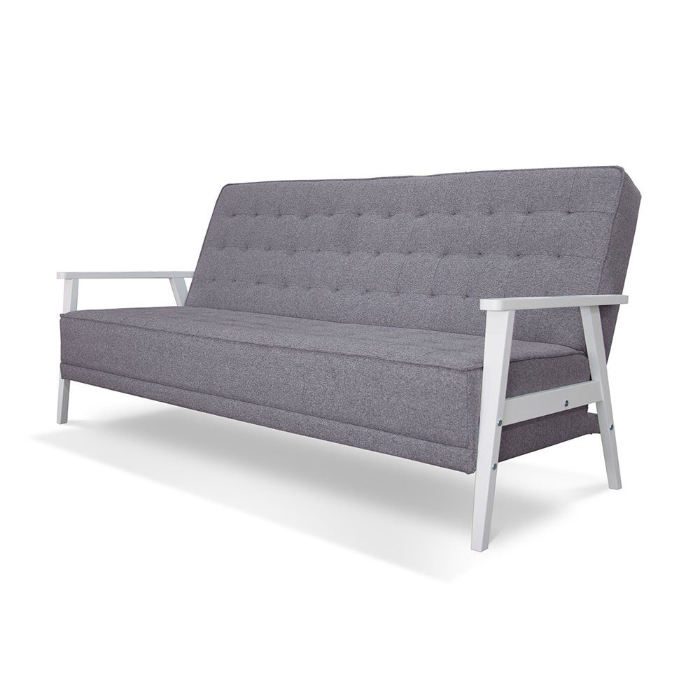 VitaliSpa® Schlafsofa Klappsofa DION Grau