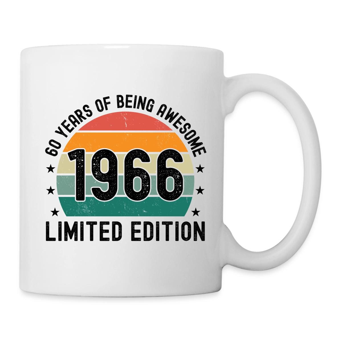 Spreadshirt Tasse 60 Years Of Being Awesome 1966 Limited Edition Tasse, Keramik