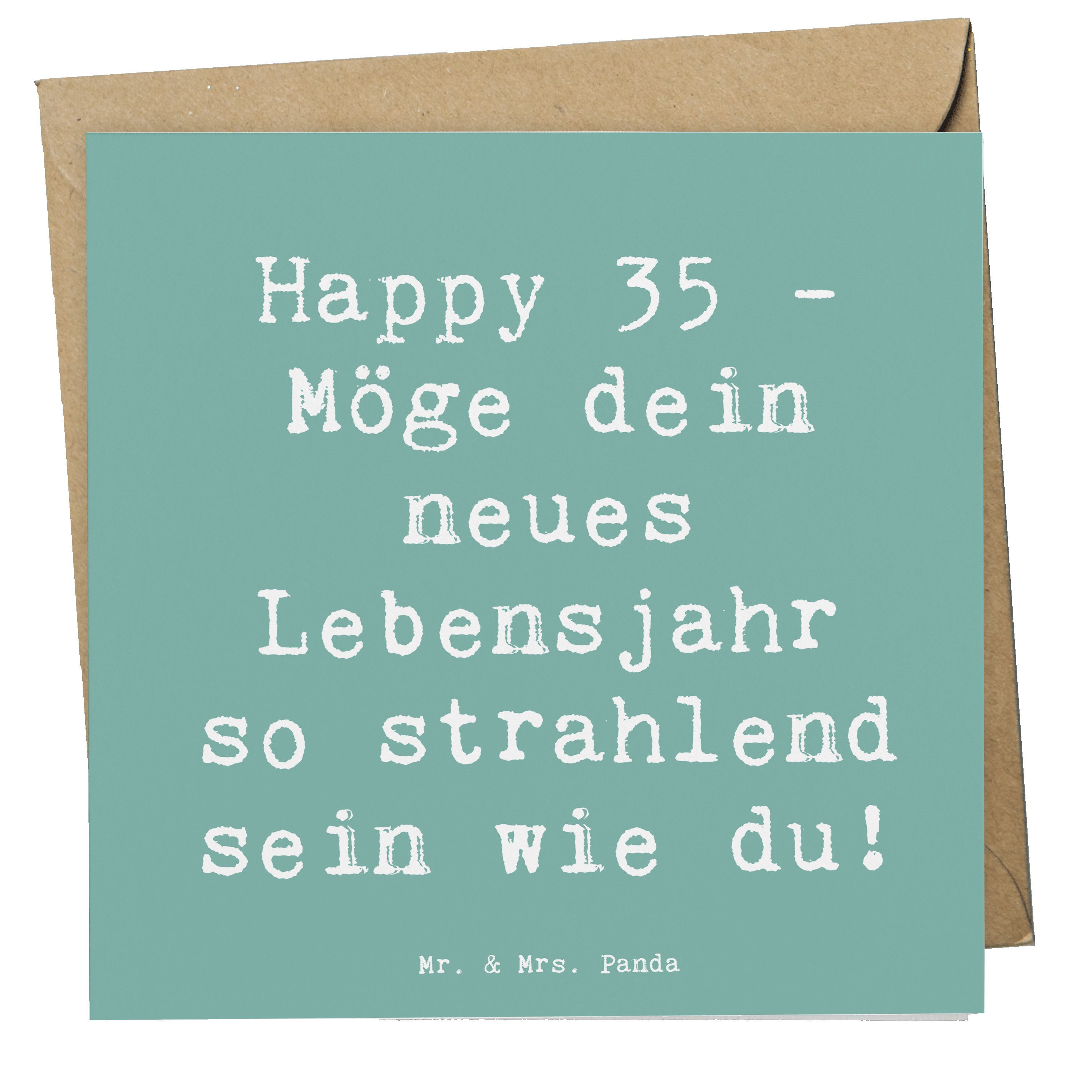 Grußkarte 35. Geburtstag Glückwünsche - Meeresbrise - Geschenk, strahlend sein