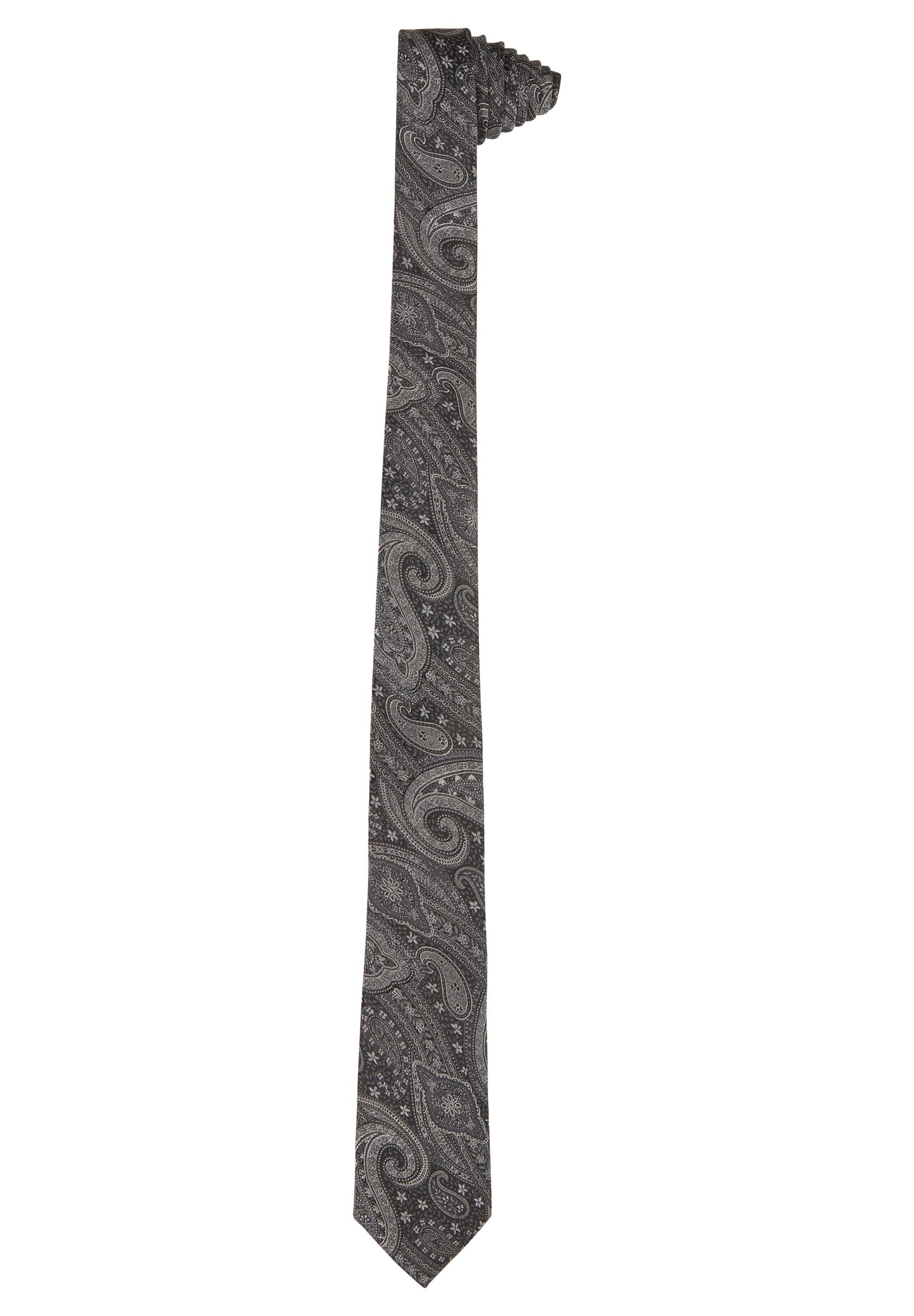 HECHTER PARIS mit Krawatte Paisley-Muster graphite