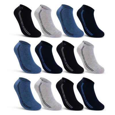 sockenkauf24 Sneakersocken 8 I 12 I 20 Paar SPORT Sneaker Socken Herren Baumwolle (12-Paar, 43-46) Atmungsaktiv - 16777 WP