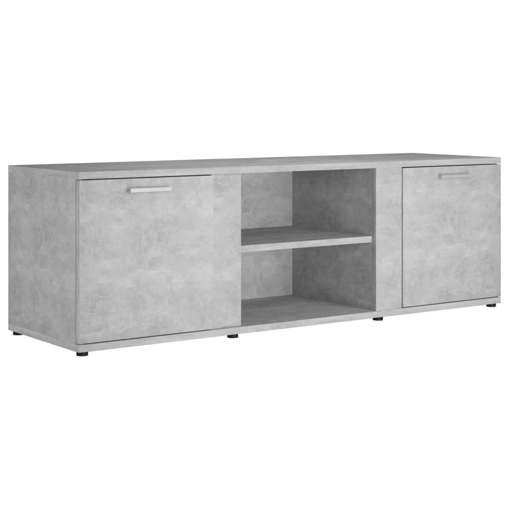 cm furnicato 120x34x37 Holzwerkstoff Betongrau TV-Schrank