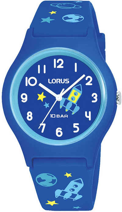 LORUS Quarzuhr RRX45HX9, Armbanduhr, Kinderuhr, mit Weltallmotiven, ideal auch als Geschenk