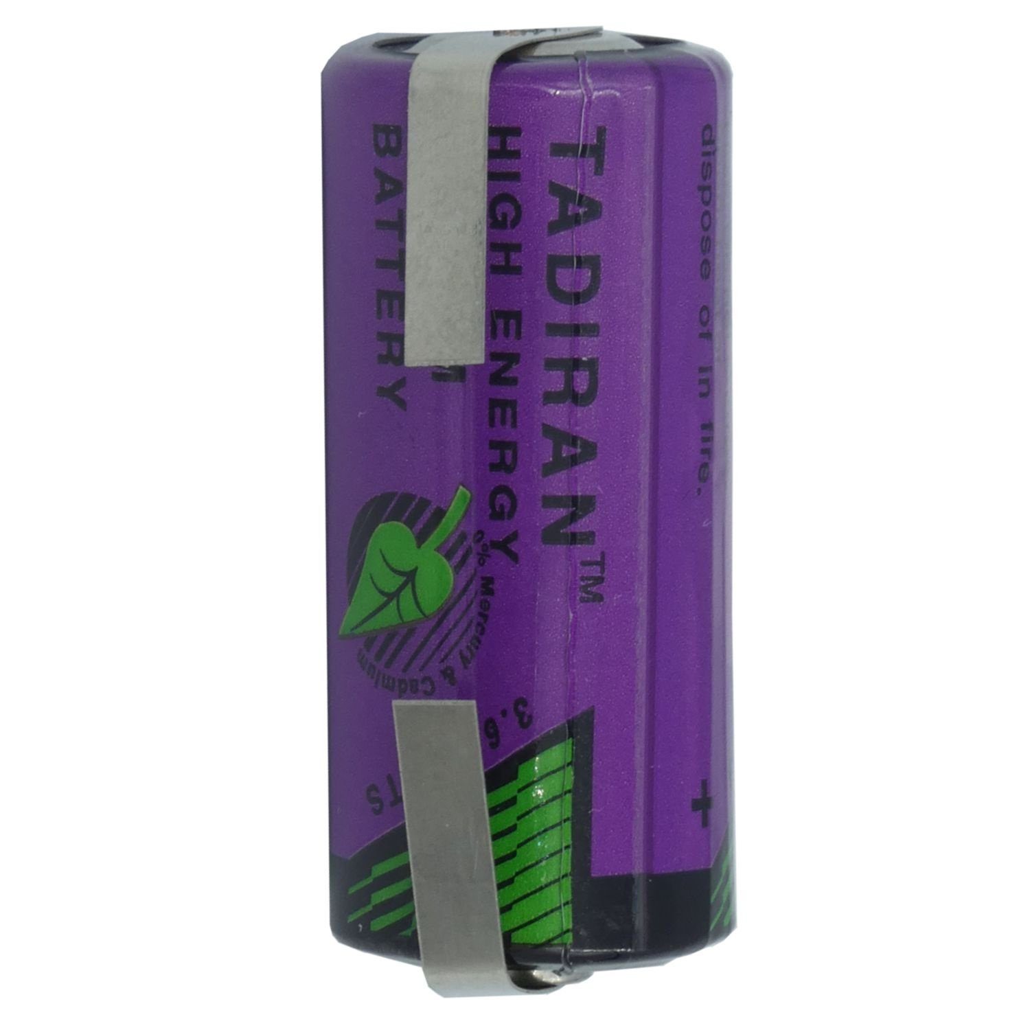 2/3 Lithium Tadiran SL361/T mit Volt Batterie, V) (Mignon) AA U-Form in (3,6 Lötfahnen Tadiran