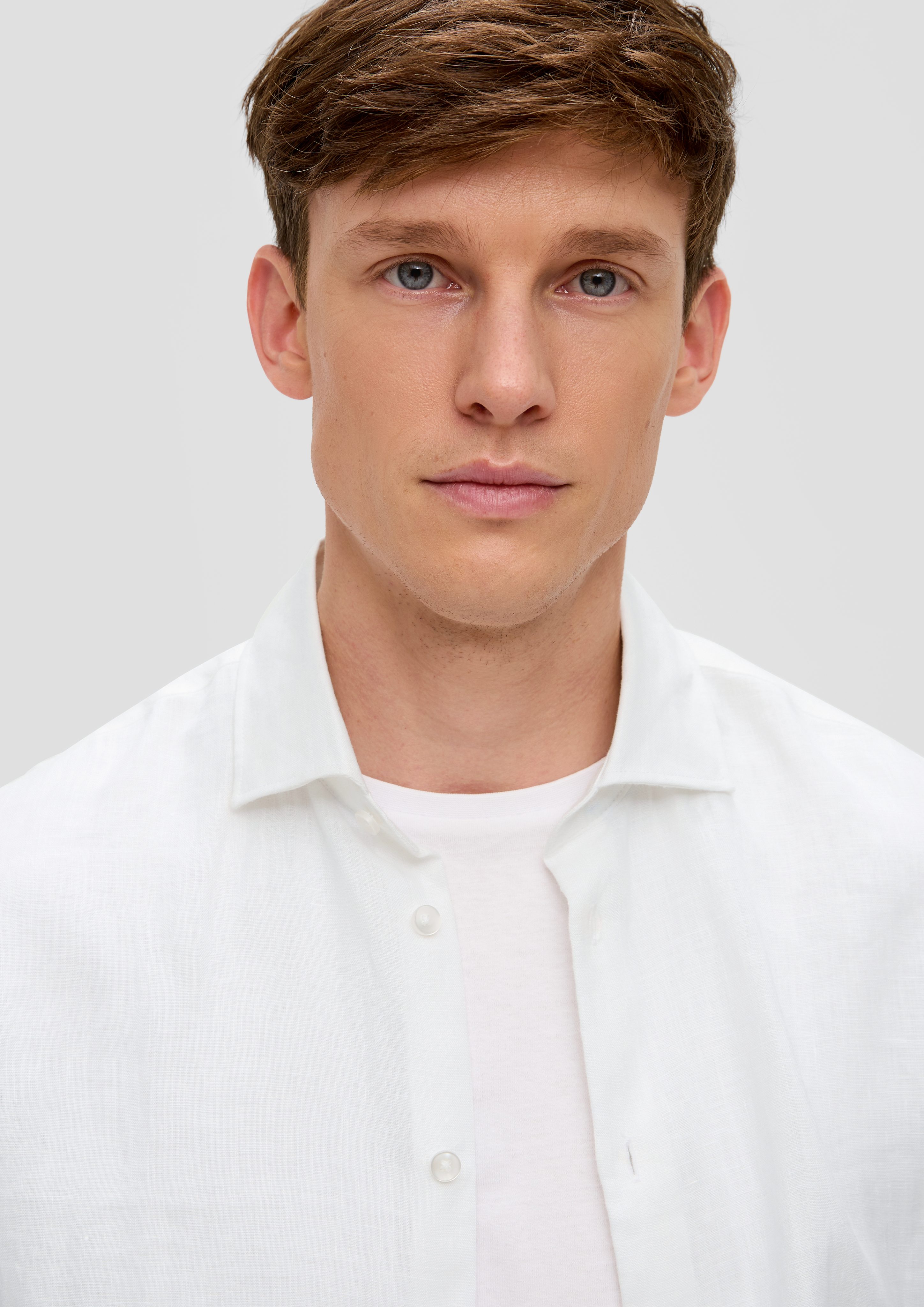 s.Oliver BLACK LABEL Langarmhemd Glänzendes Tailored günstig online kaufen