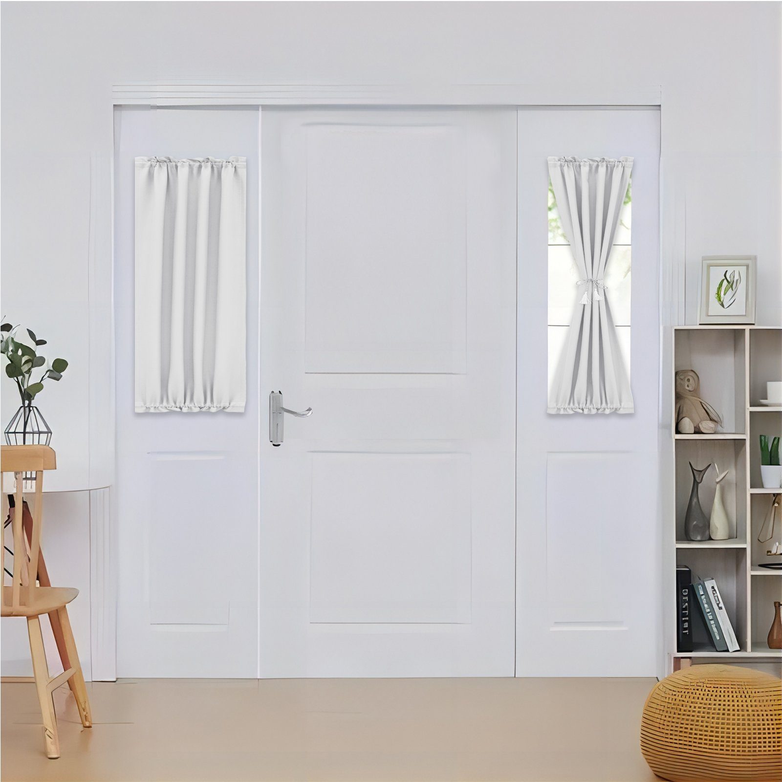 Rosnek Türvorhang Verdunkelung, thermisch isoliert, Stabtasche, für Türfens günstig online kaufen