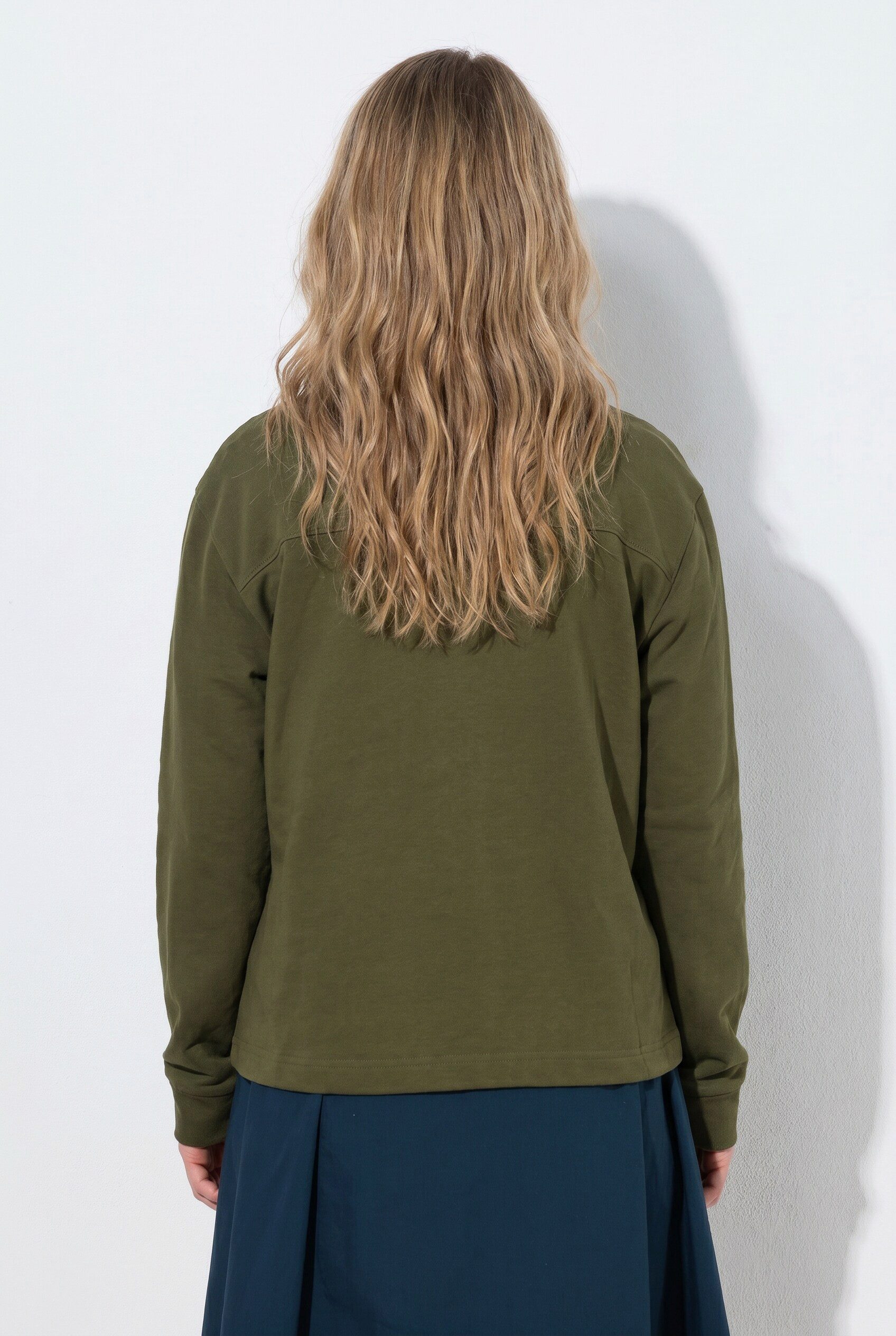 Ulla Popken Sweatshirt Sweatshirt Tunnelzug Stehkragen Langarm – Bild 3 von 4
