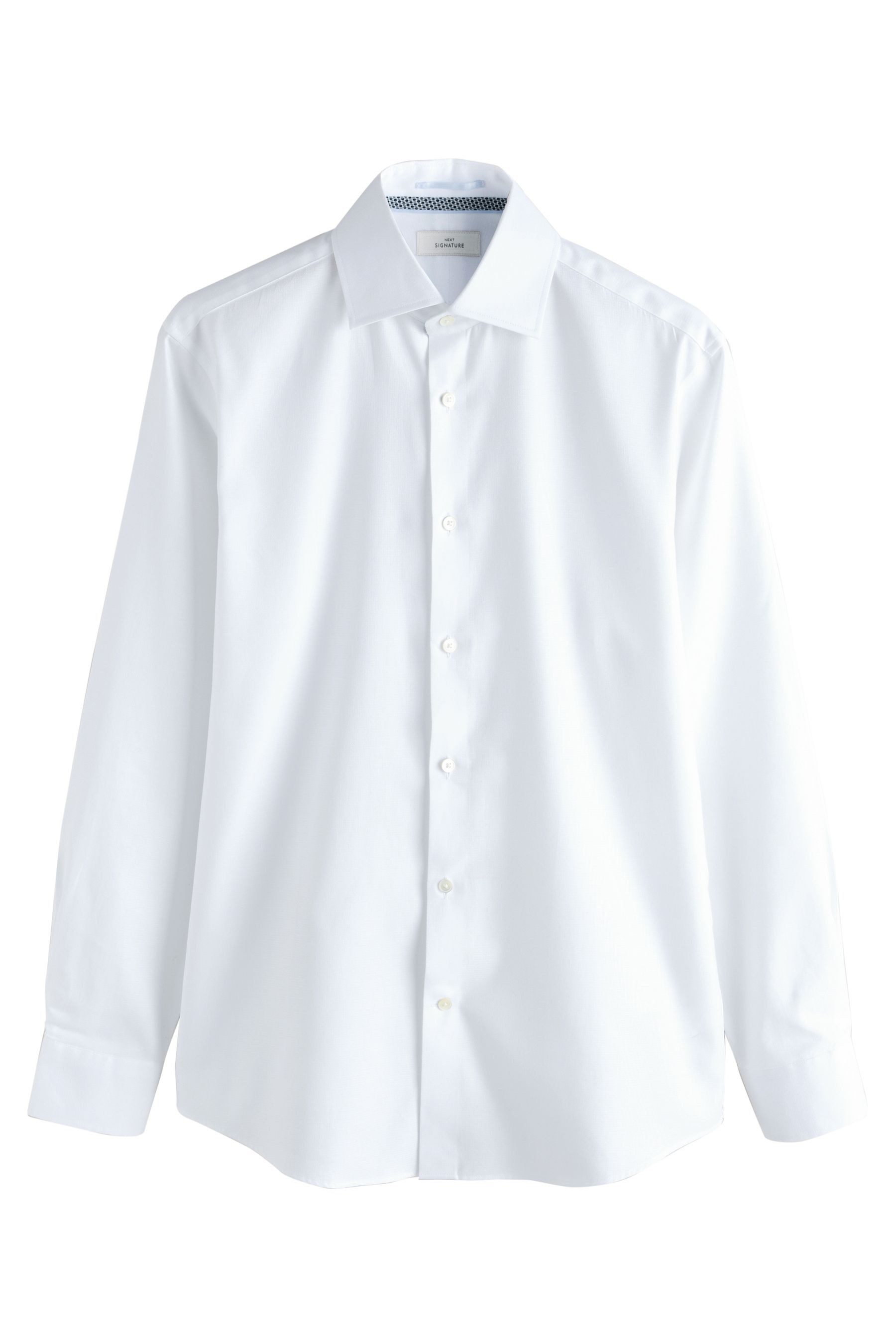 Langarmhemd Elegantes Signature Slim Fit Strukturhemd