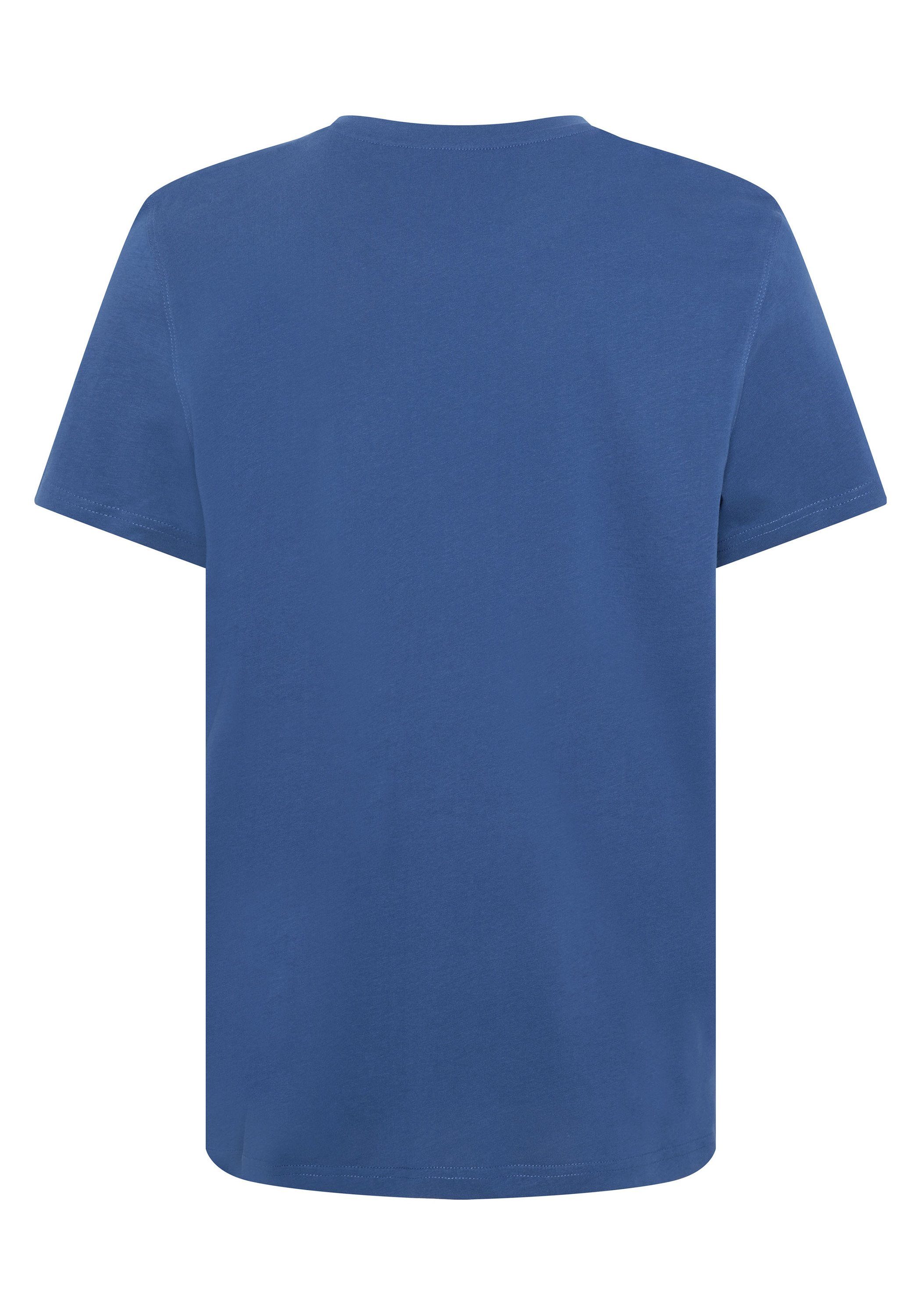 Oklahoma Jeans Print-Shirt neuen Set im Label-Look Sail 19-4042