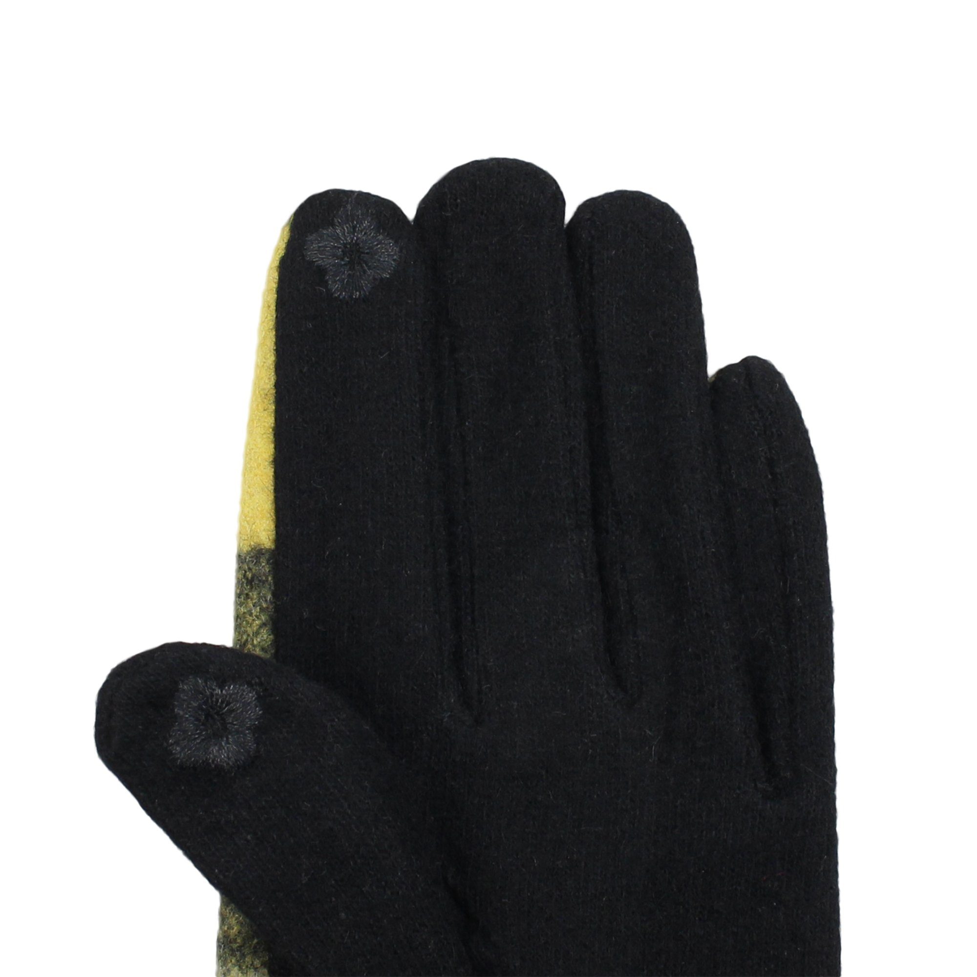 ZEBRO Fleecehandschuhe Handschuh gelb