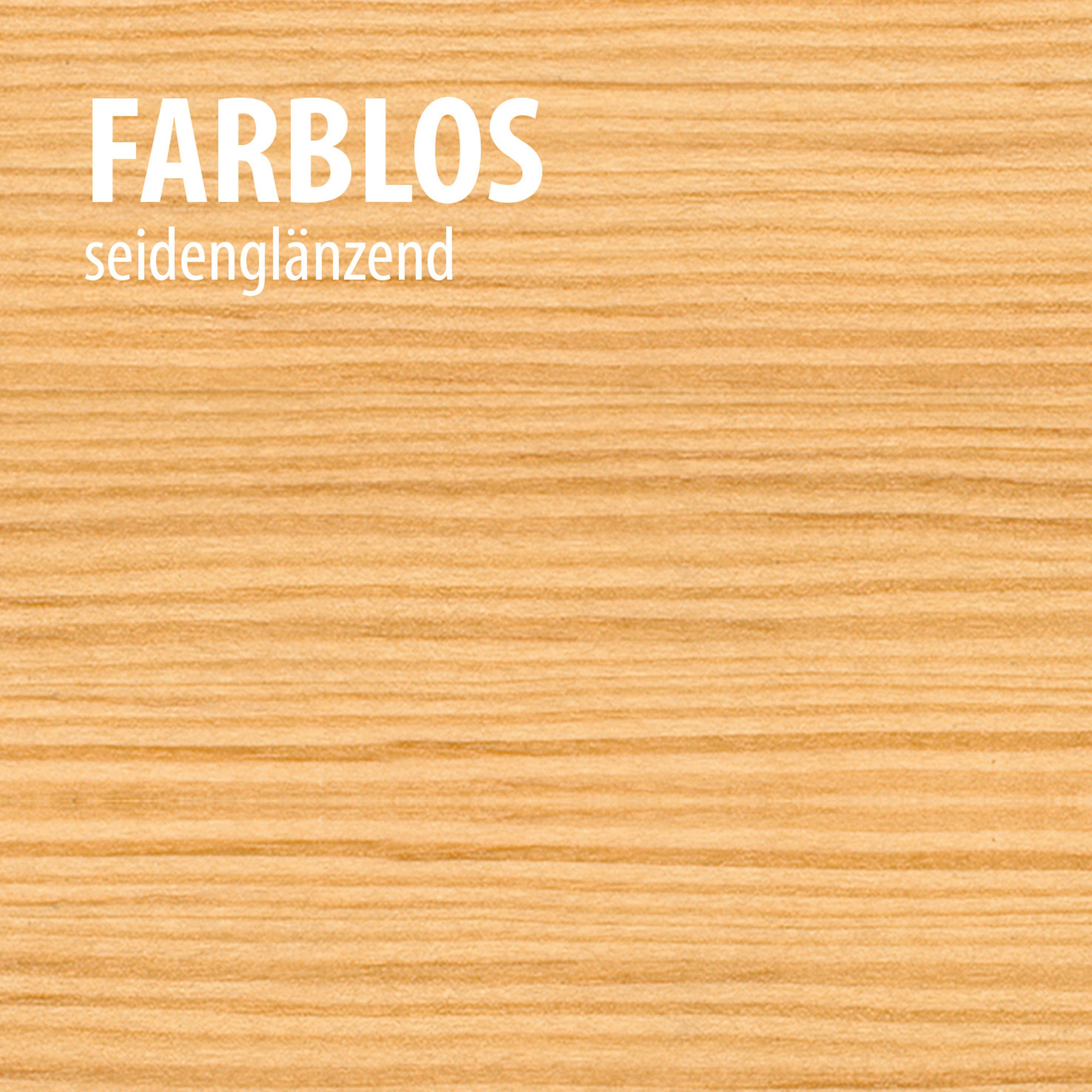 farblos seidenglänzend Wetterschutz-Holzgel, beständig, Baufix Holzschutzlasur 5L, wetterbeständig, UV atmungsaktiv,