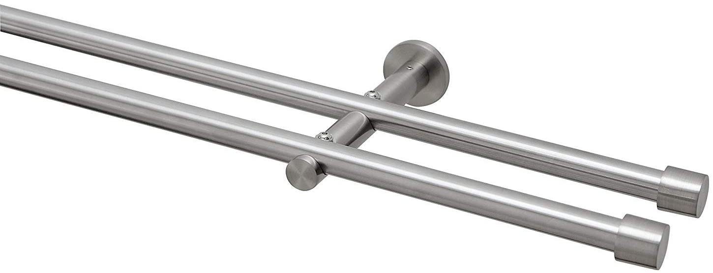 Garduna Gardinenstange Ø 16mm / 1- oder 2-Lauf, 2-läufig, Metall