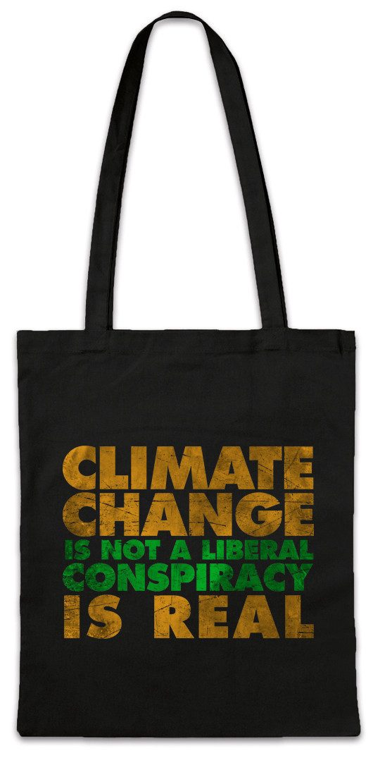 Beuteltasche Climate Change is Real Stofftasche Umweltschutz Save The World Green