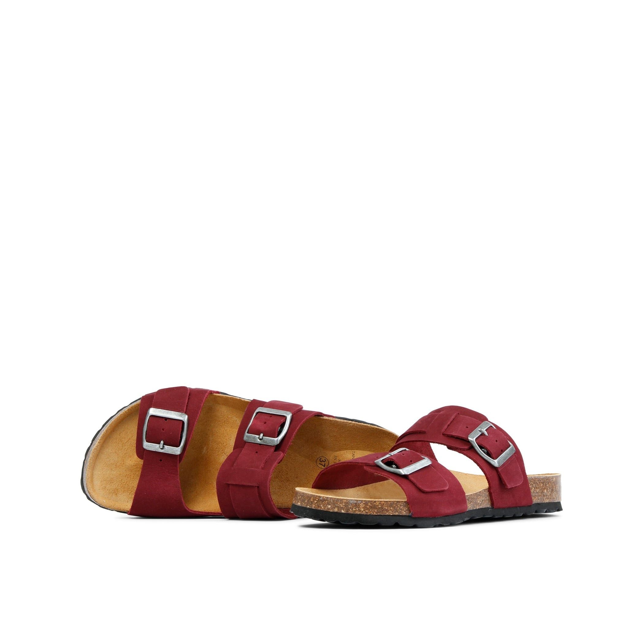 Grand Step Shoes Luca Nubuk (Leder) bordeaux Sandale