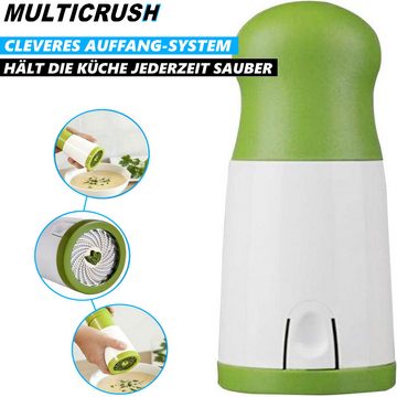 MAVURA Zerkleinerer MULTICRUSH Grinder Kräutermühle Gemüsereibe Käsereibe Käsemühle Mühle, Gewürze Parmesanmühle Handmühle Nuss Zwiebel Gemüse Zerkleinerer