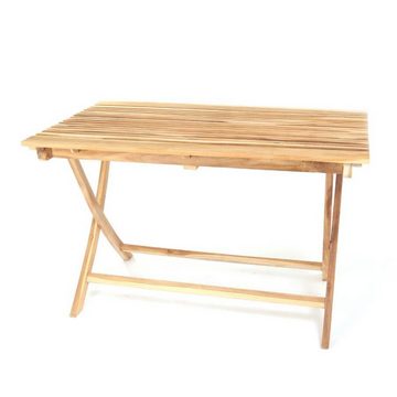 Ploß Gartentisch Milford, Eco-Teak® - 120 x 70 cm - Rechteckig - Klappbar