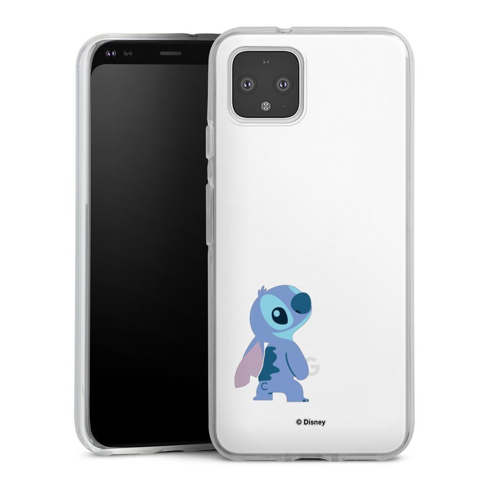 DeinDesign Handyhülle Lilo & Stitch Fanartikel Disney Stitch Smiling, Google Pixel 4 Silikon Hülle Bumper Case Handy Schutzhülle