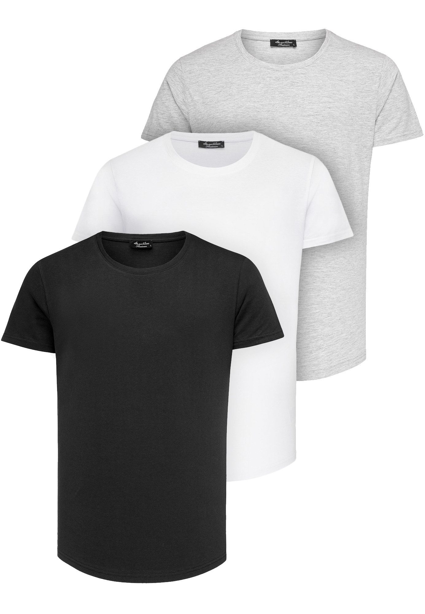 Amaci&Sons T-Shirt 3. TACOMA 3er-Pack T-Shirts günstig online kaufen