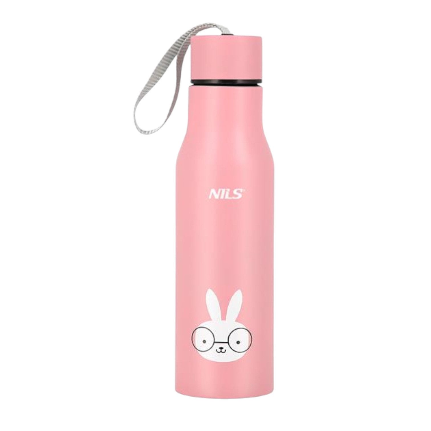 NILS CAMP Trinkflasche Thermobecher NCB12 Kaninchen (Edelstahl) 500ml rosa