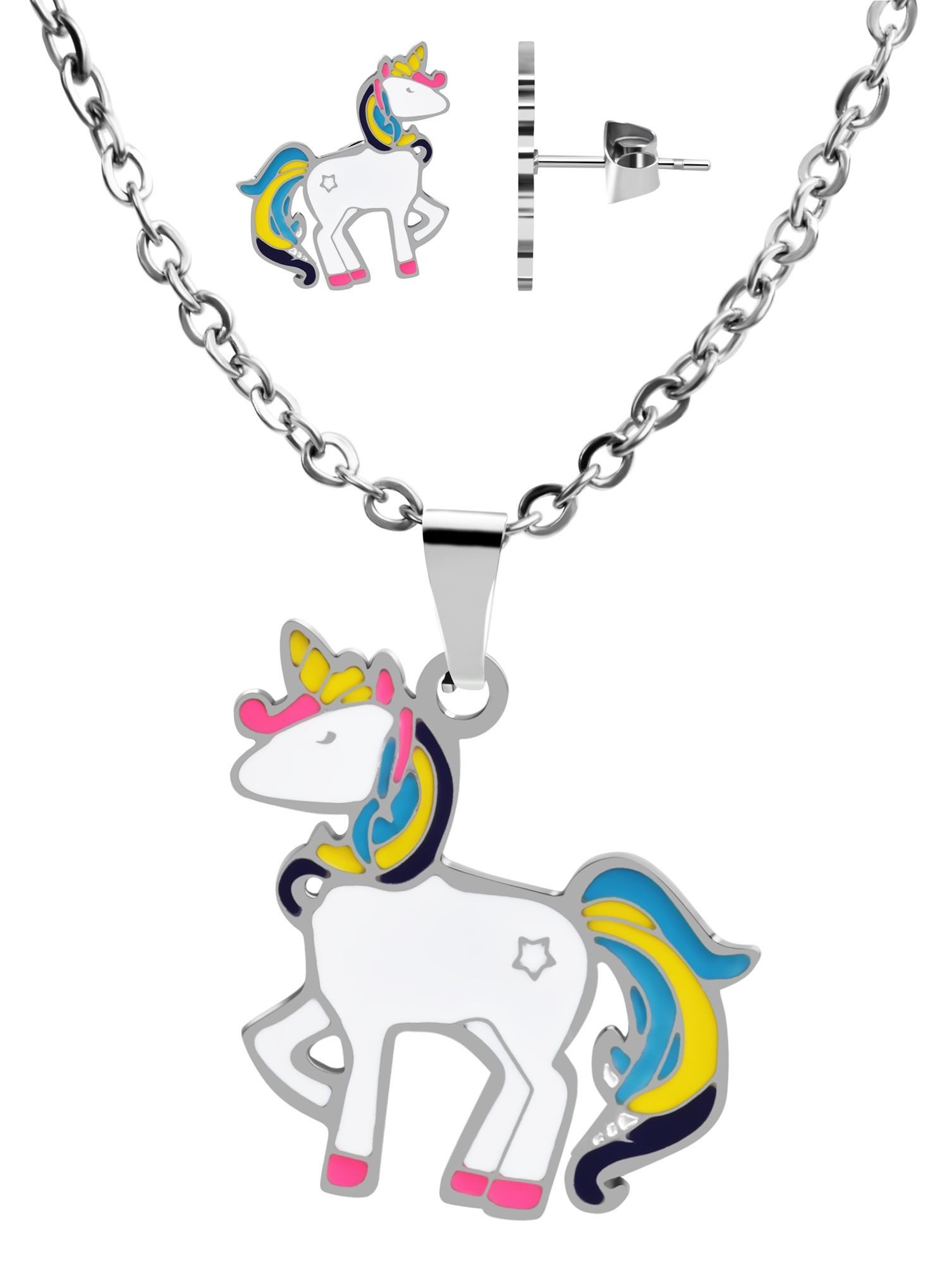 Schmuckset Betty Akzent Schmuckset aus Edelstahl, Kette und Ohrstecker