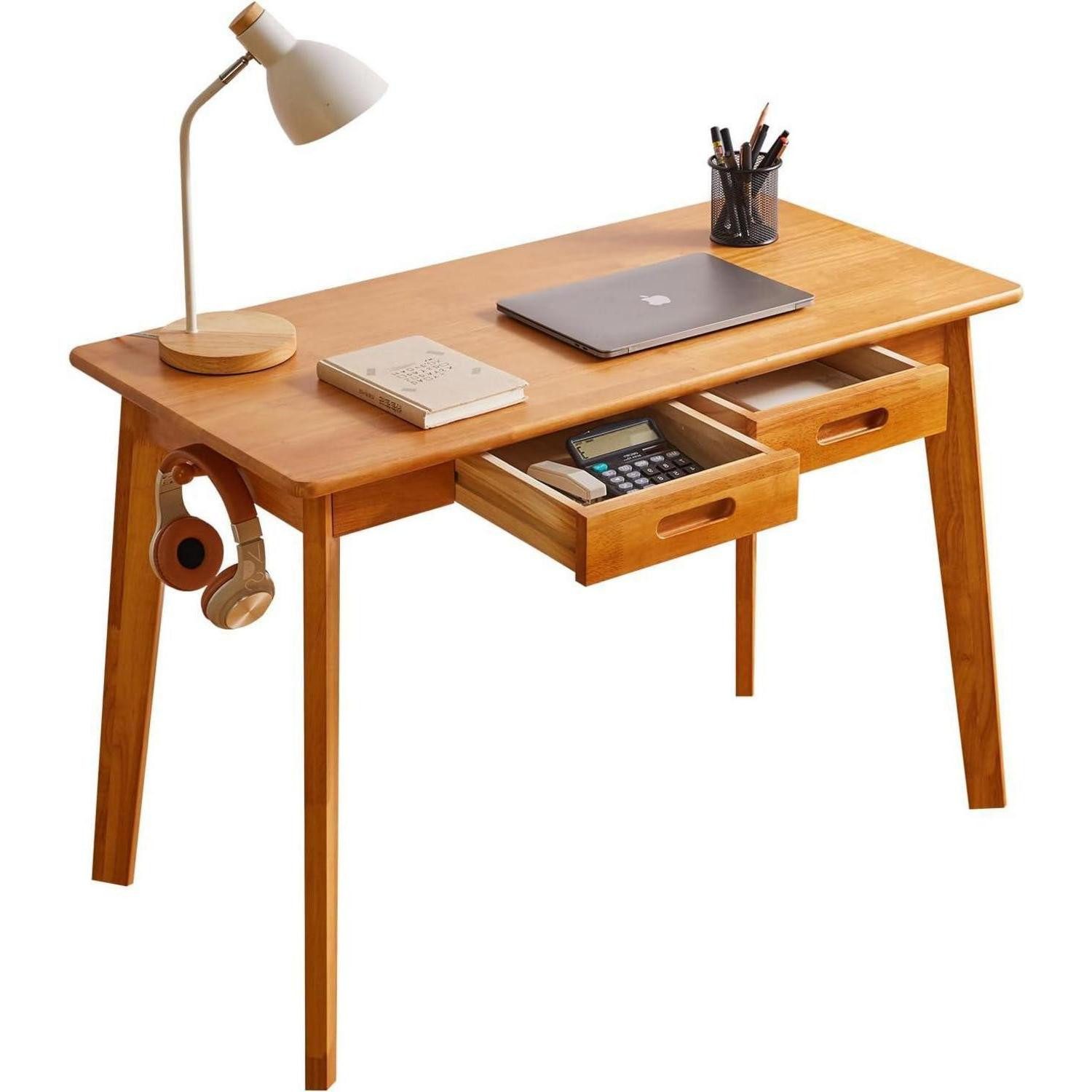 LuxusKollektion Schreibtisch Holz-Schreibtisch mit Schublade und günstig online kaufen