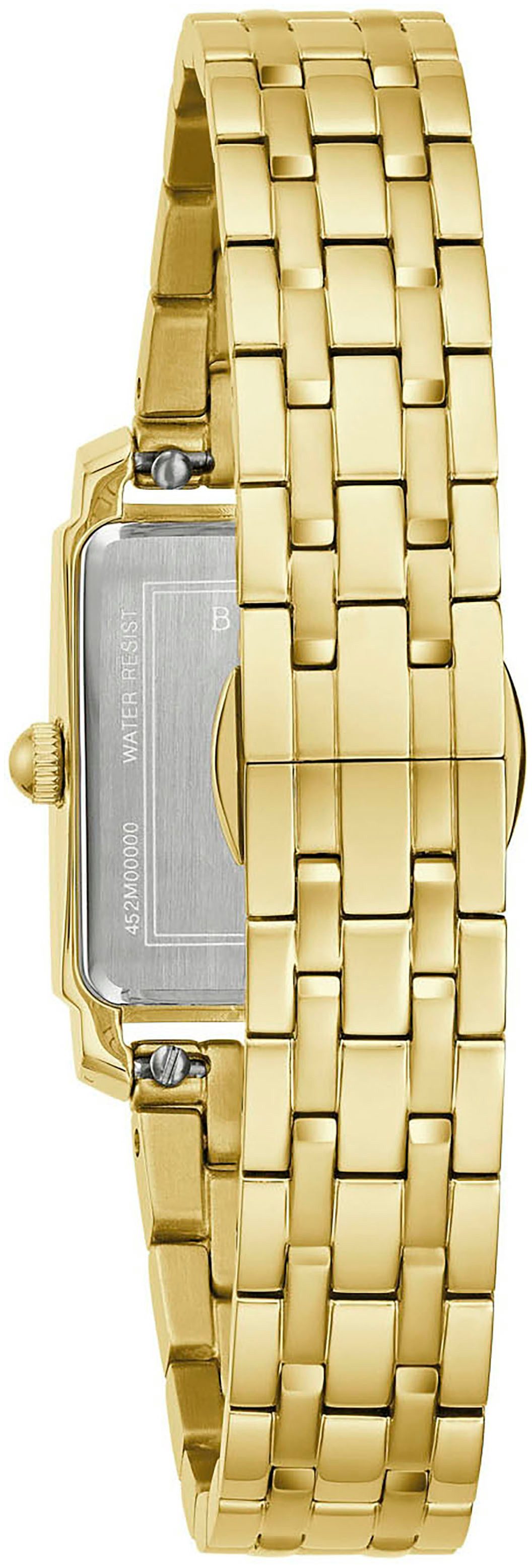 Bulova Quarzuhr 97L177, Armbanduhr, Damenuhr, Edelstahlarmband, analog