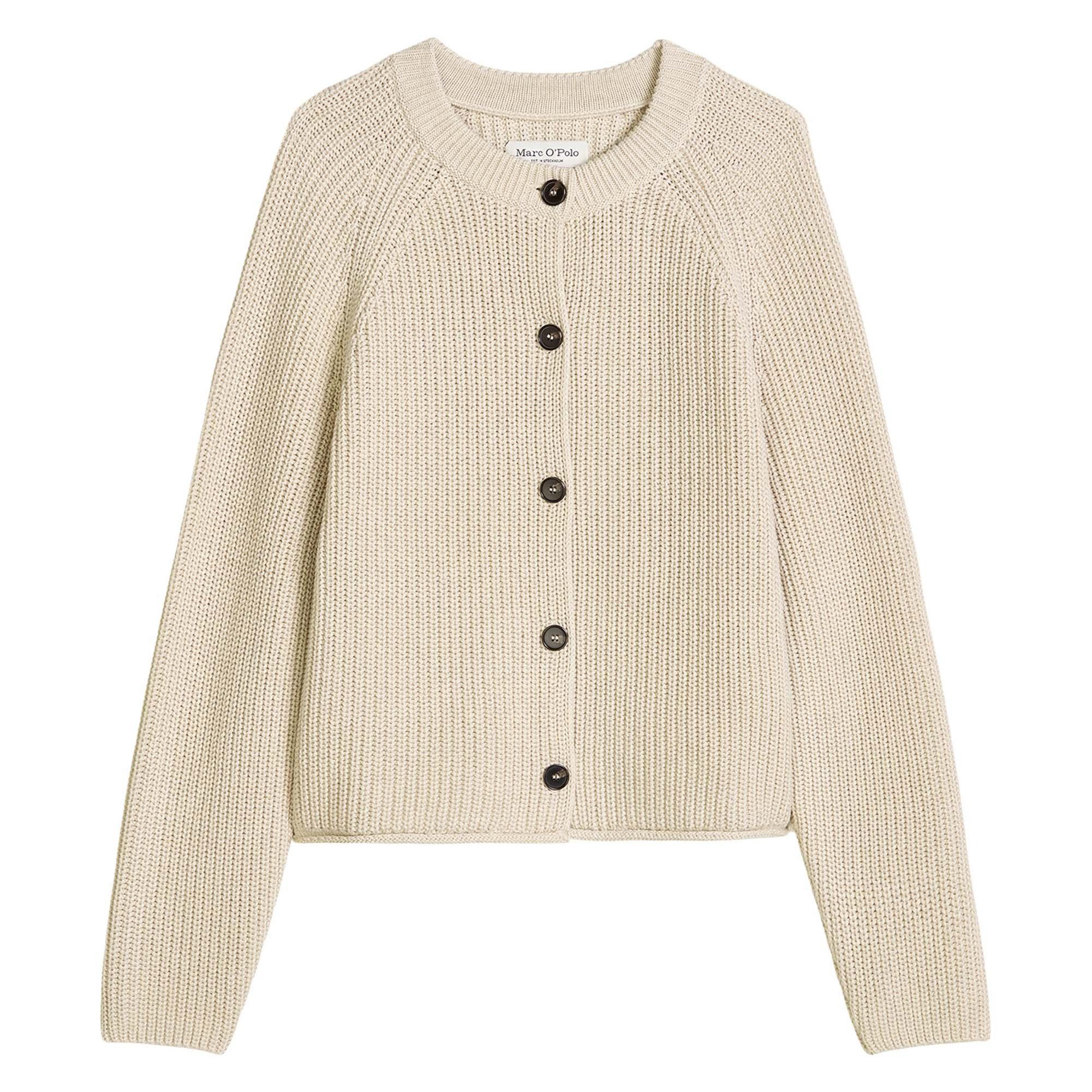 Marc O'Polo Sweater Damen Strickjacke 1er Pack Baumwolle (Packung, 1er Pack)