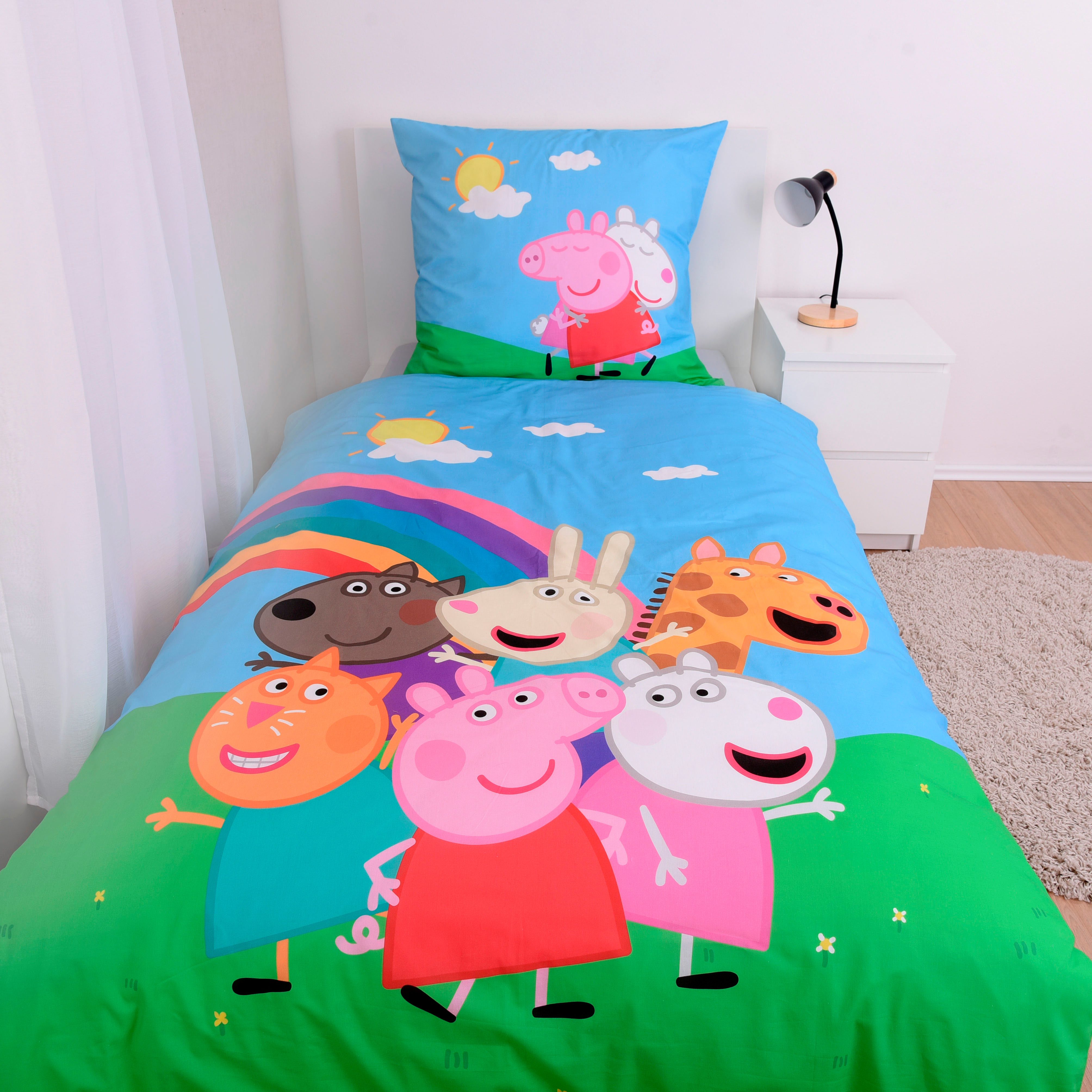 Peppa Pig Bettwäsche Peppa Pig, Renforcé, 2 teilig, mit tollem Motiv günstig online kaufen