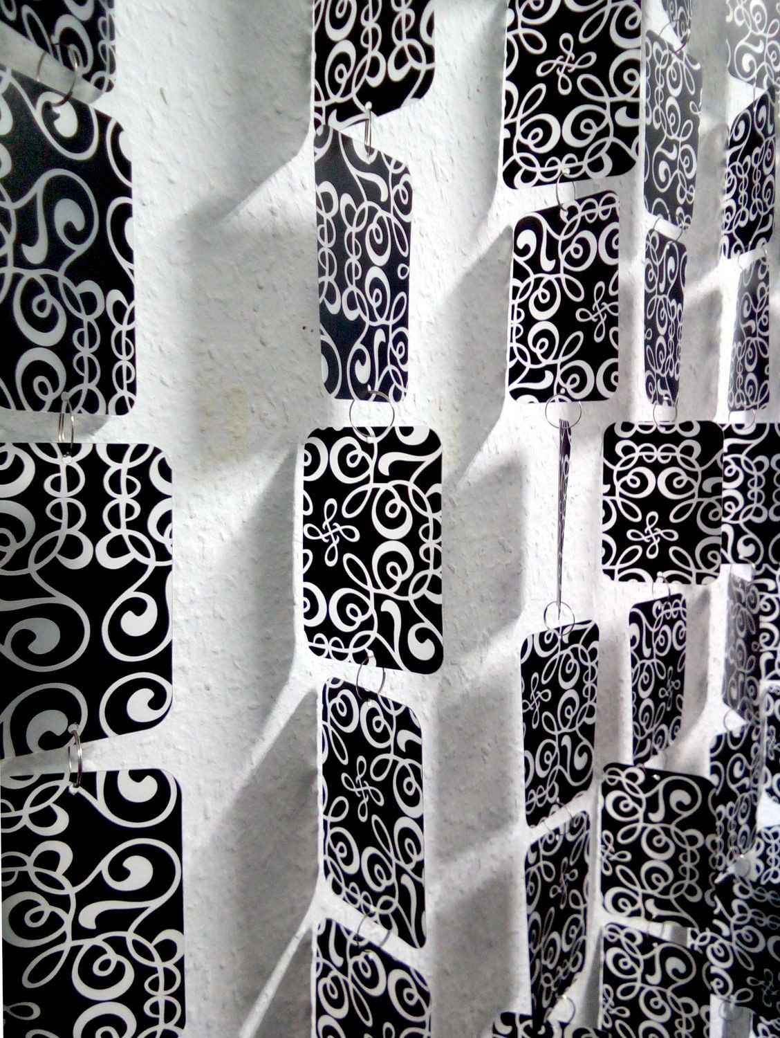 Morel SAS Türvorhang Türvorhang Kunststoff ARABESQUES NOIR Maße 90x200cm günstig online kaufen